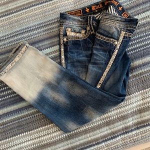 Rock revival cropped jeans